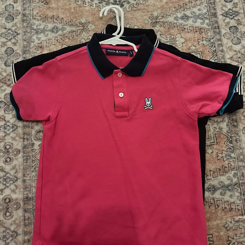 2 pack Kids Psycho Bunny Black Polo Shirt